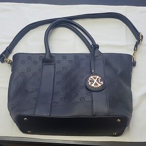 Christian Lacroix Black Bag with gold hardware